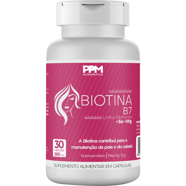 Biotina B7 - 30 cáps - PPM Nutra