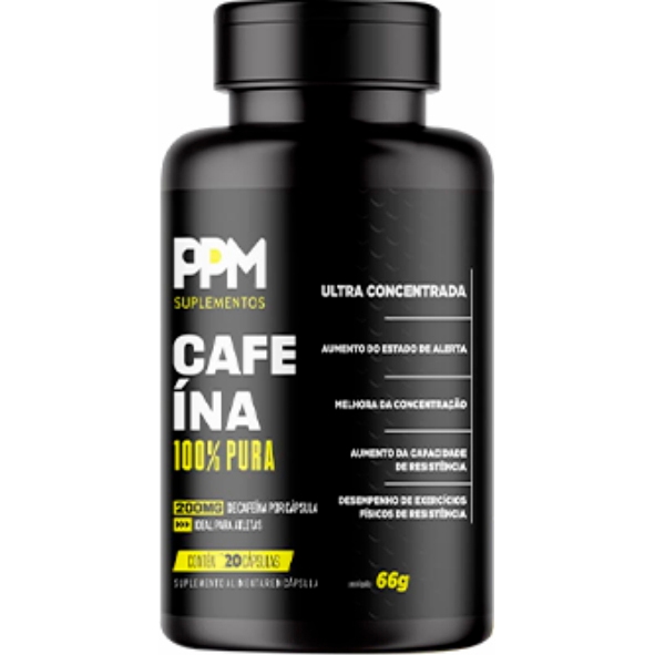 Cafeína - 60 cáps - PPM Nutra