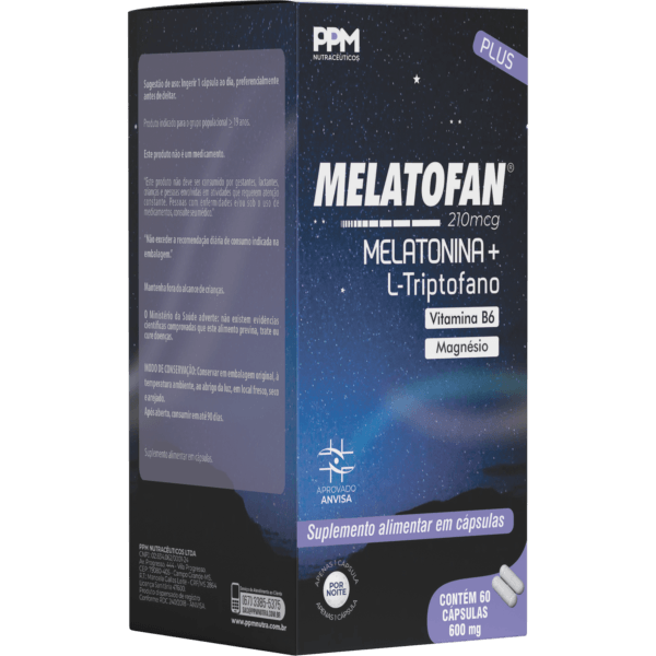 Melatofan Plus - 60 cáps - PPM Nutra