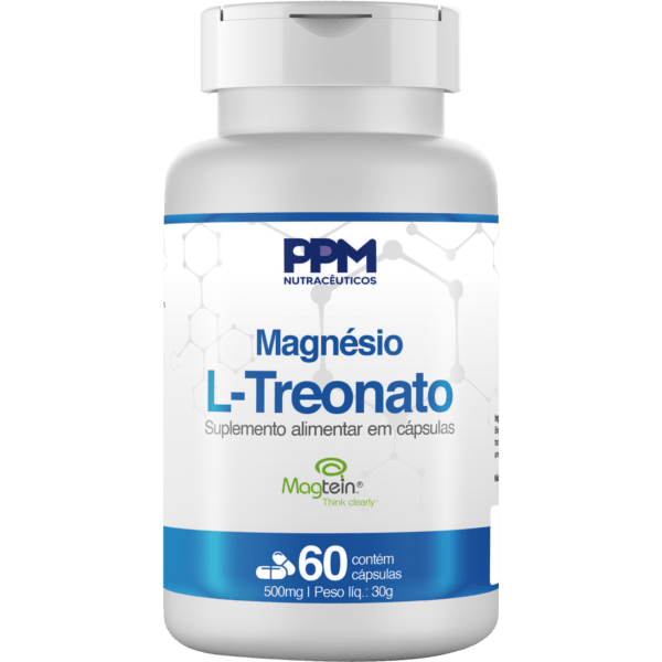 Magnésio L-Treonato - 60 cáps - PPM Nutra