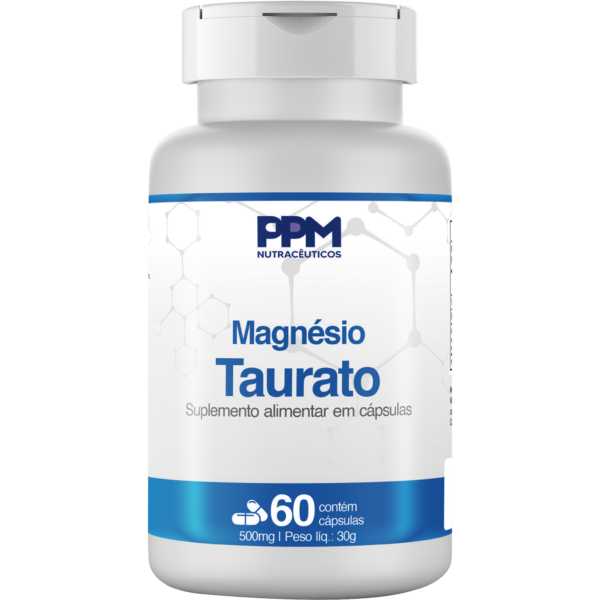 Magnésio Taurato - 60 cáps - PPM Nutra