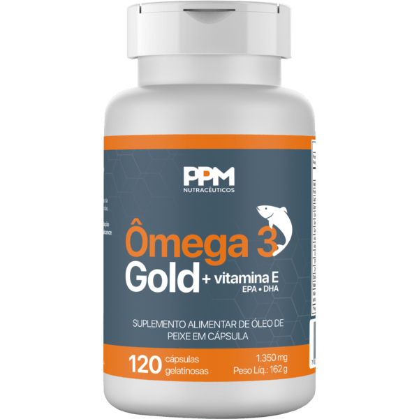 Ômega Gold - 120 cáps - PPM Nutra
