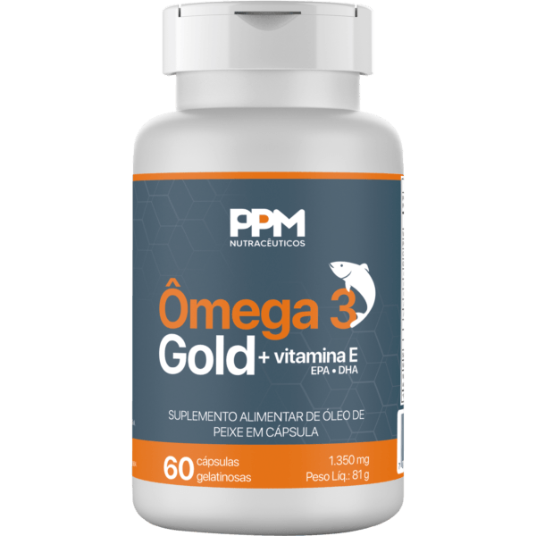 Ômega Gold - 60 cáps - PPM Nutra
